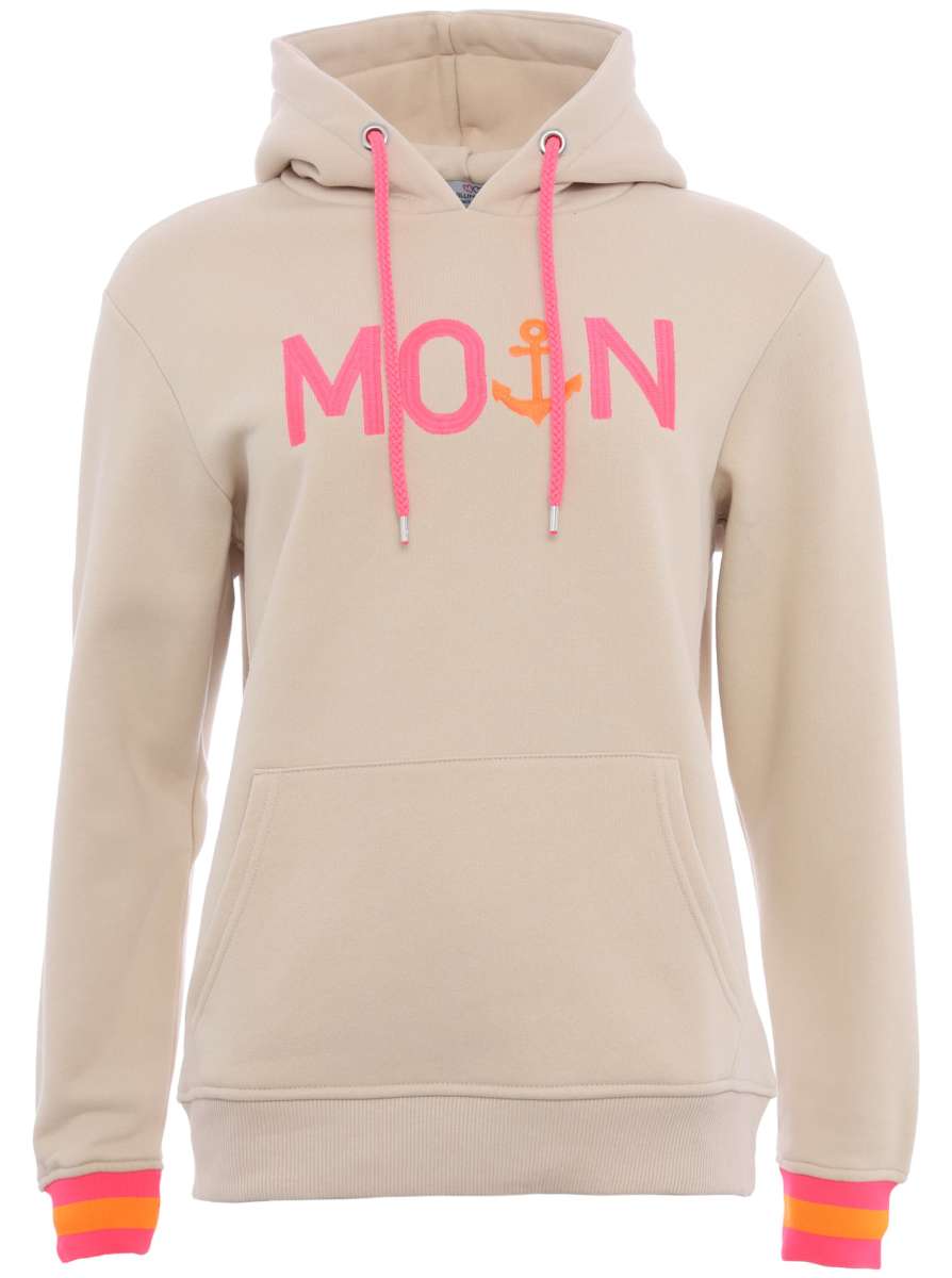 Zwillingsherz - Moin Rahel Hoodie/Sweatshirt - Beige/Pink