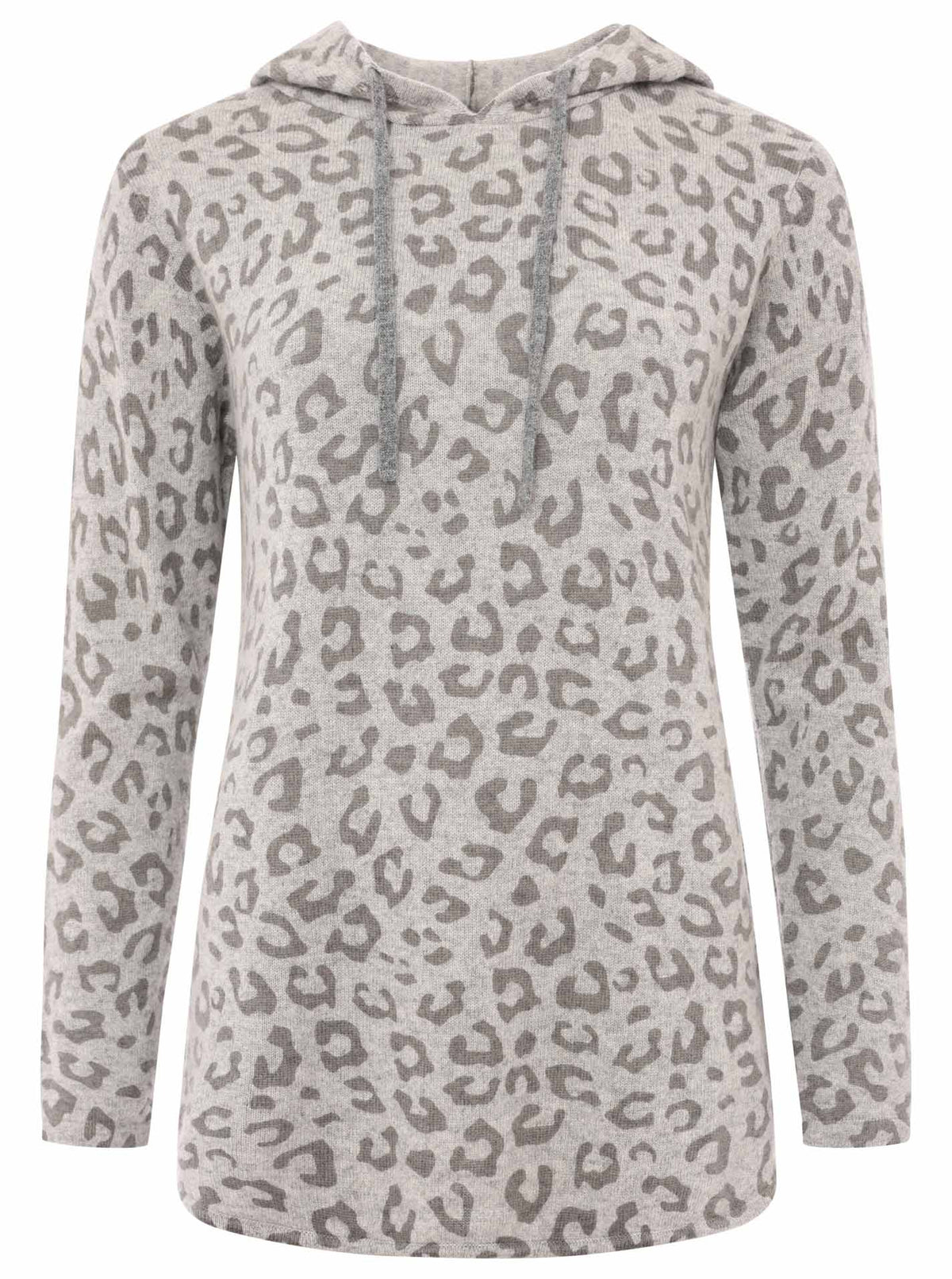 Zwillingsherz Kaschmir / Cashmere Hoodie - Leo Grau