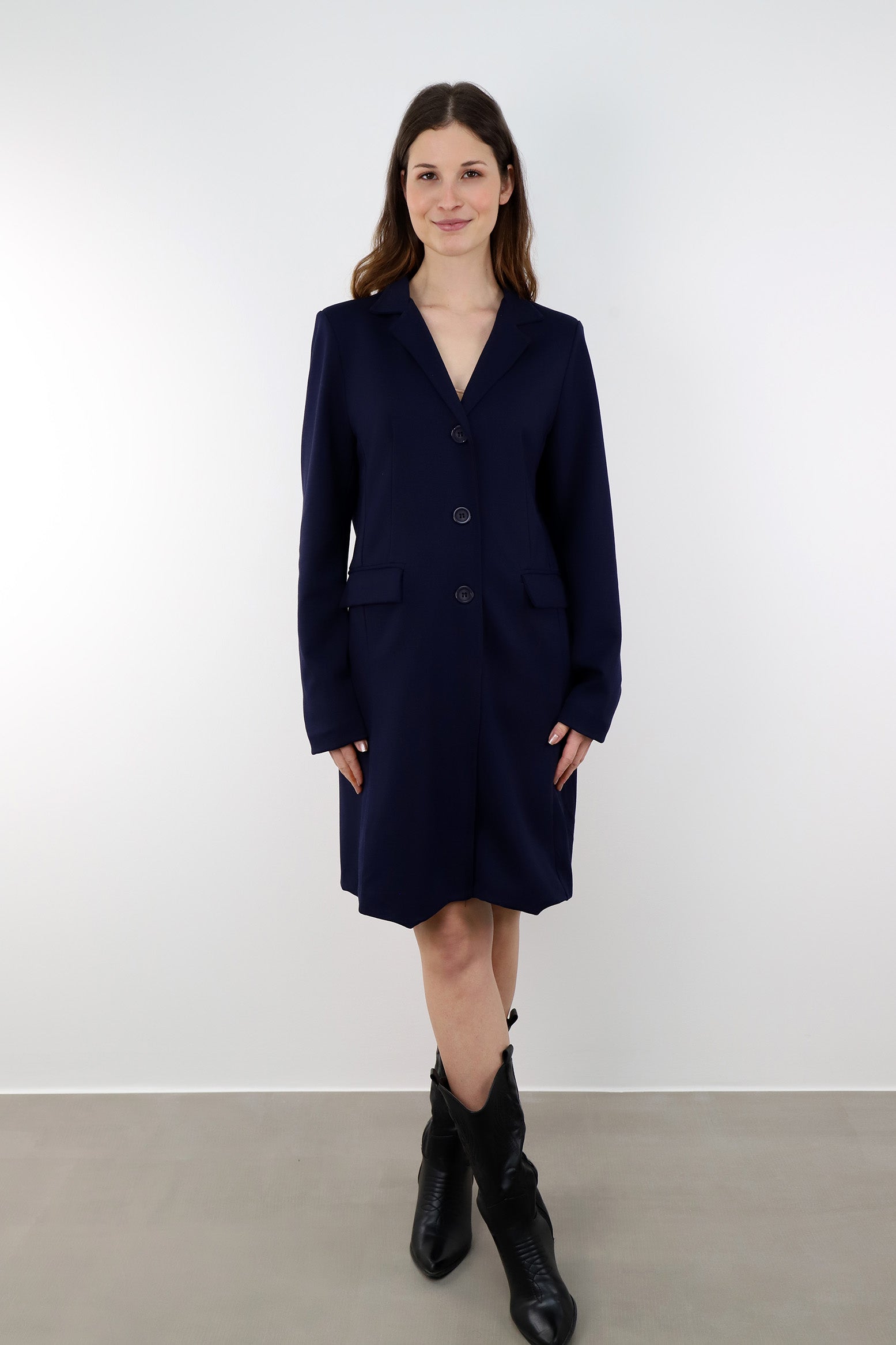 Long Blazer / Gehrock (Gefüttert) - Marineblau