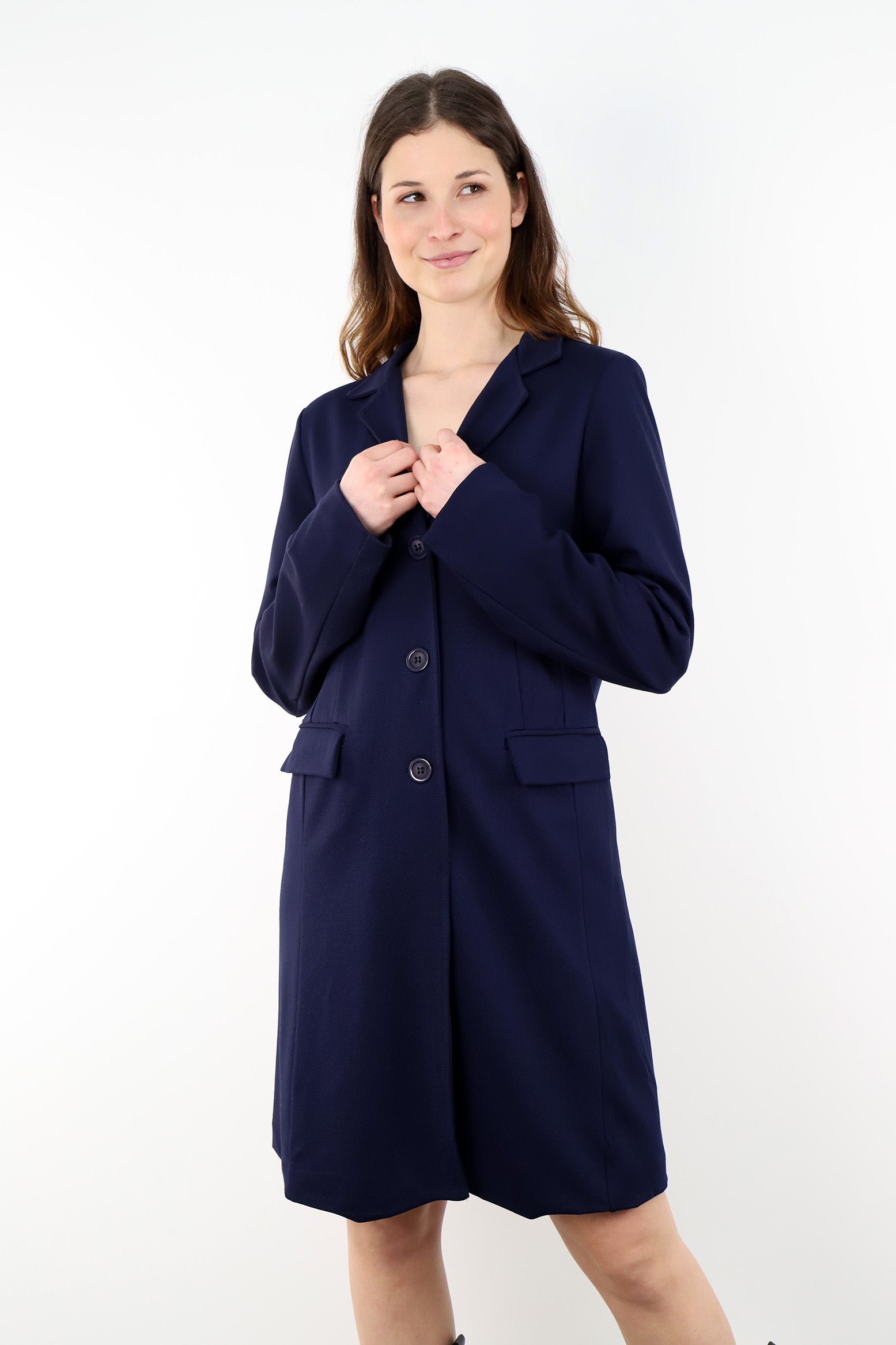 Long Blazer / Gehrock (Gefüttert) - Marineblau