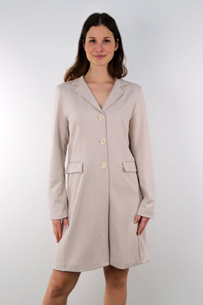 Long Blazer / Gehrock (Gefüttert) - Beige