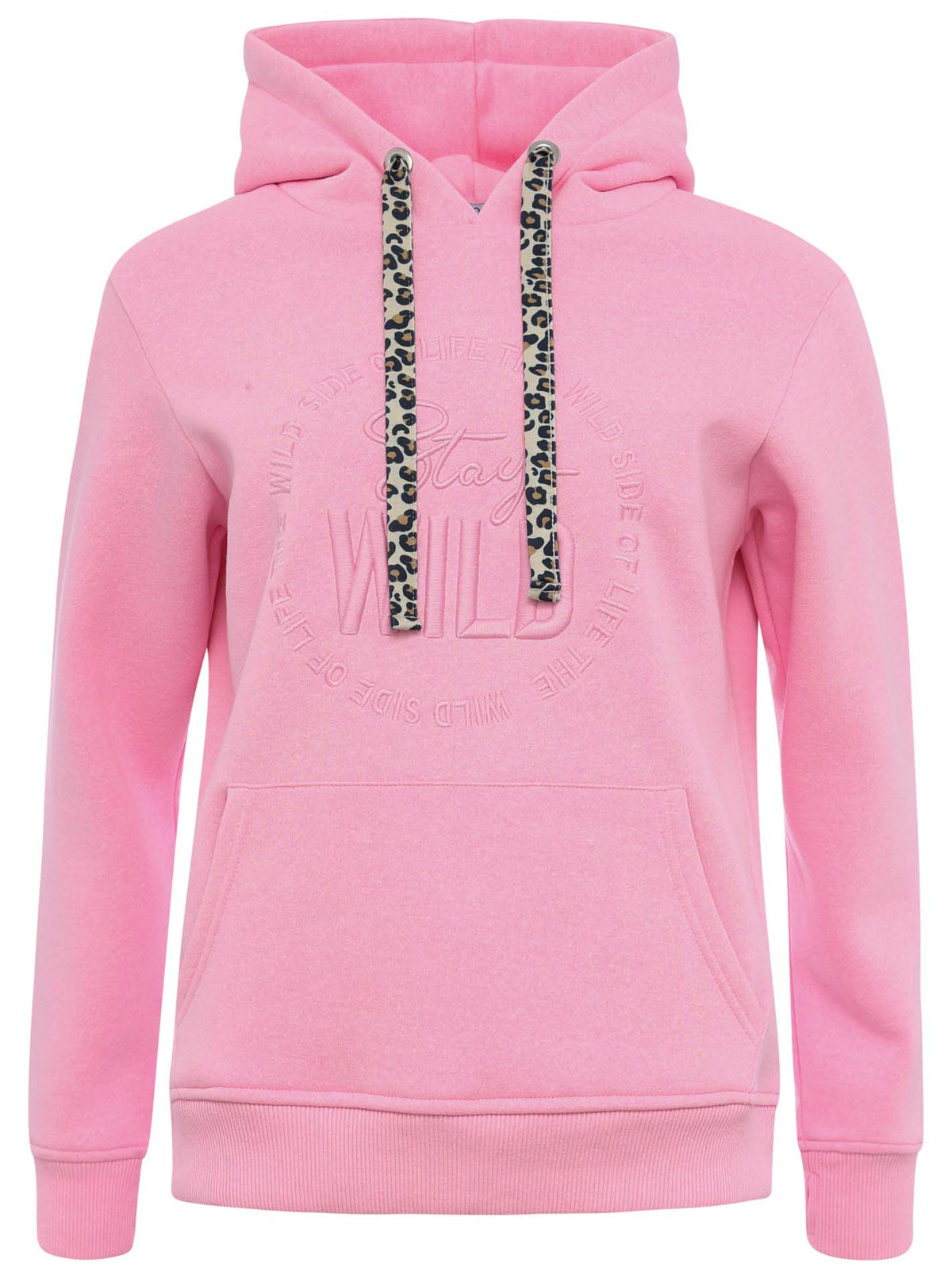 Zwillingsherz - Hoodie/Sweatshirt "Nelina Stay Wild Leo" - Pink