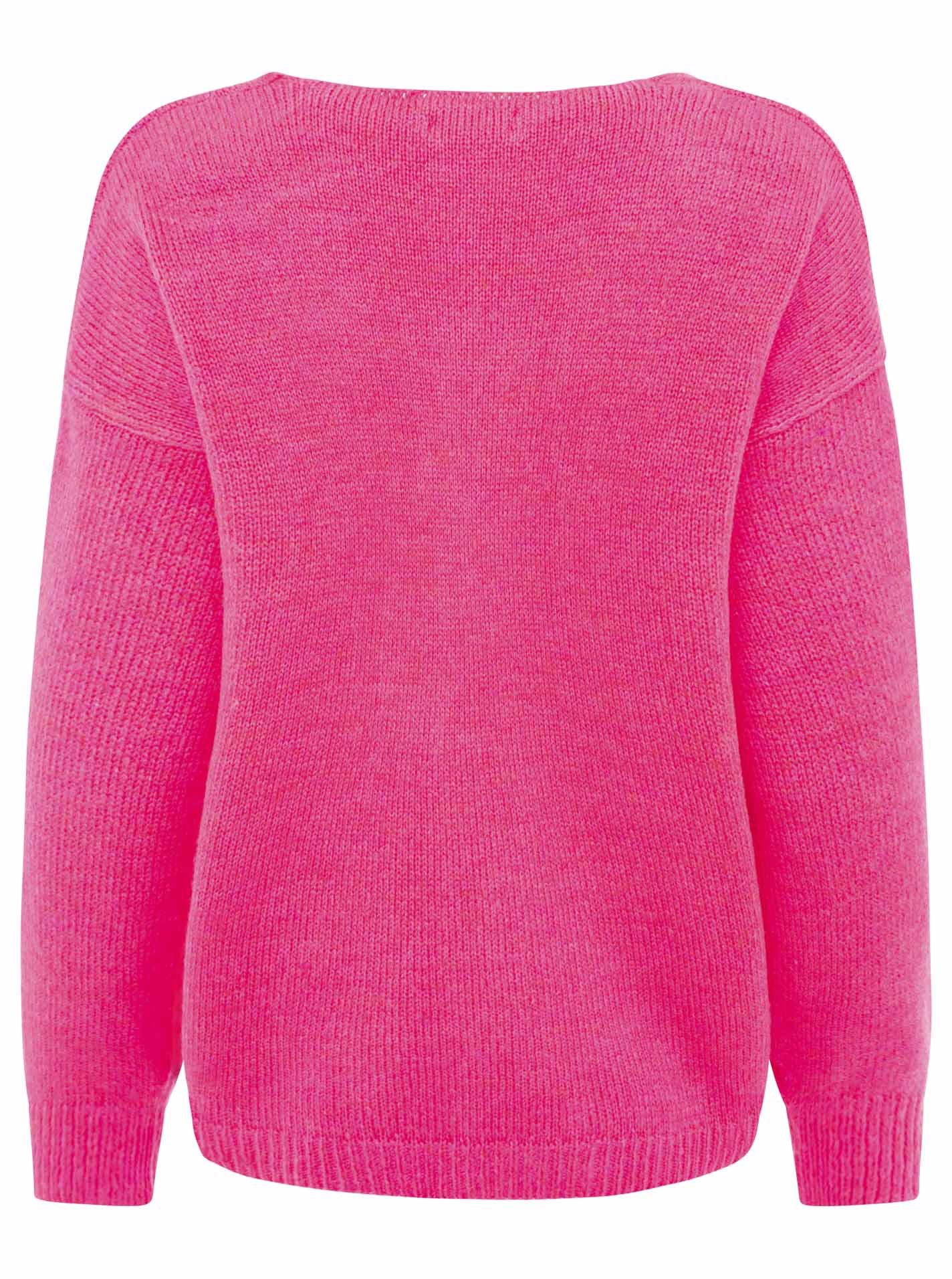 Zwillingsherz - Strickpullover "Ciao“ - Made in Italy - Neonpink