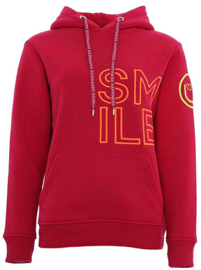 Zwillingsherz - Hoodie "Alissa Smile" - Weinrot/Magenta