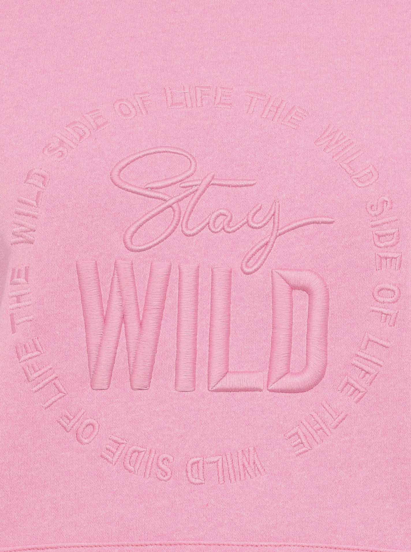 Zwillingsherz - Hoodie/Sweatshirt "Nelina Stay Wild Leo" - Pink