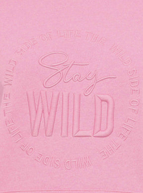 Zwillingsherz - Hoodie/Sweatshirt "Nelina Stay Wild Leo" - Pink