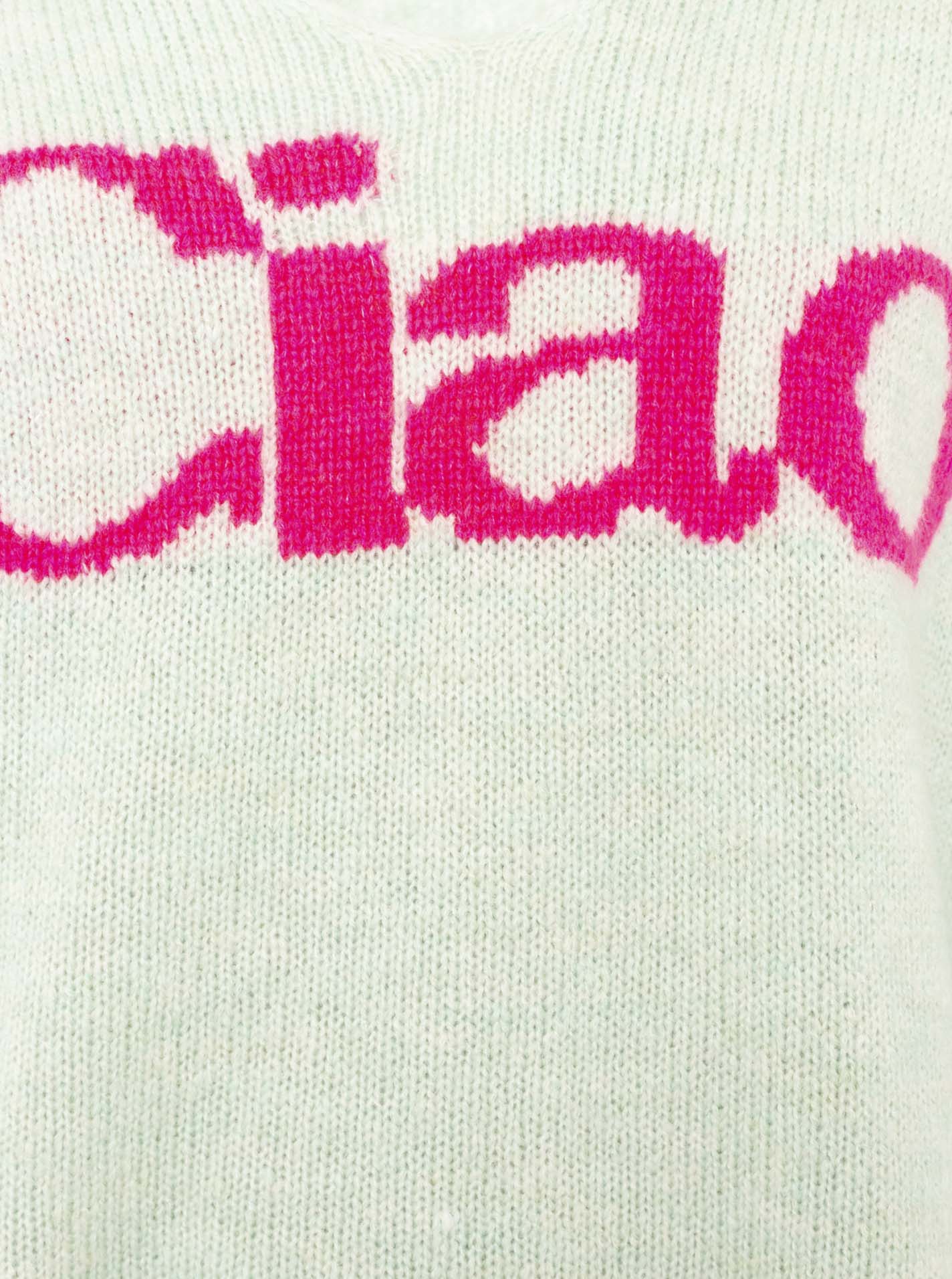 Zwillingsherz - Strickpullover "Ciao“ - Made in Italy - Mint/Pink