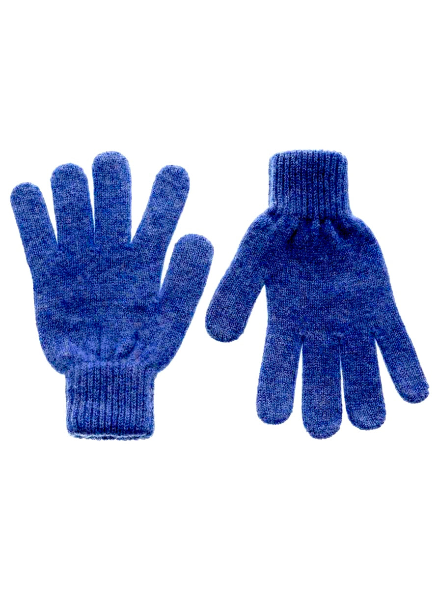 Zwillingsherz - 100% Cashmere Handschuhe - Blau