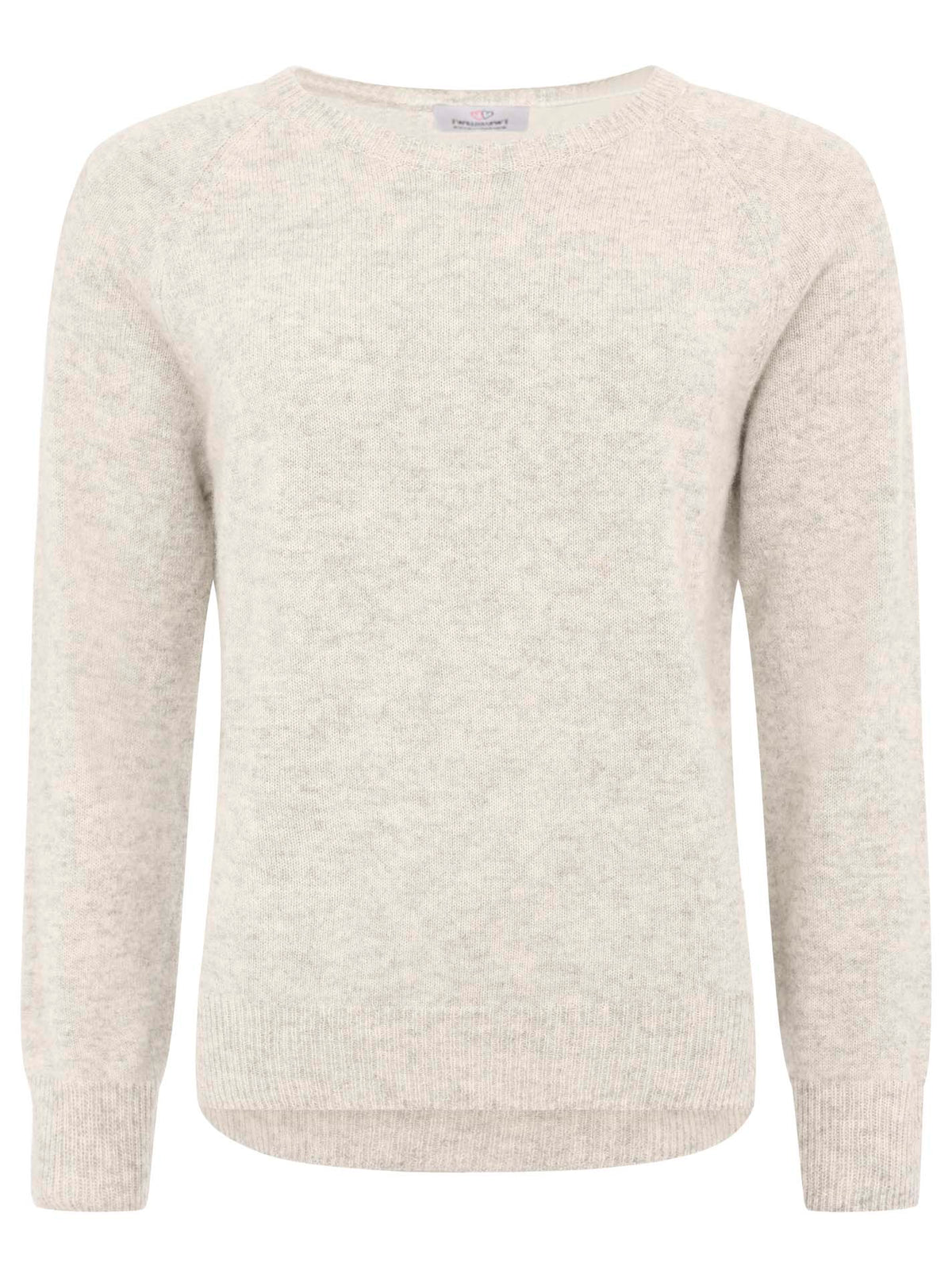 Zwillingsherz Kaschmir / Cashmere Pullover - Hellgrau