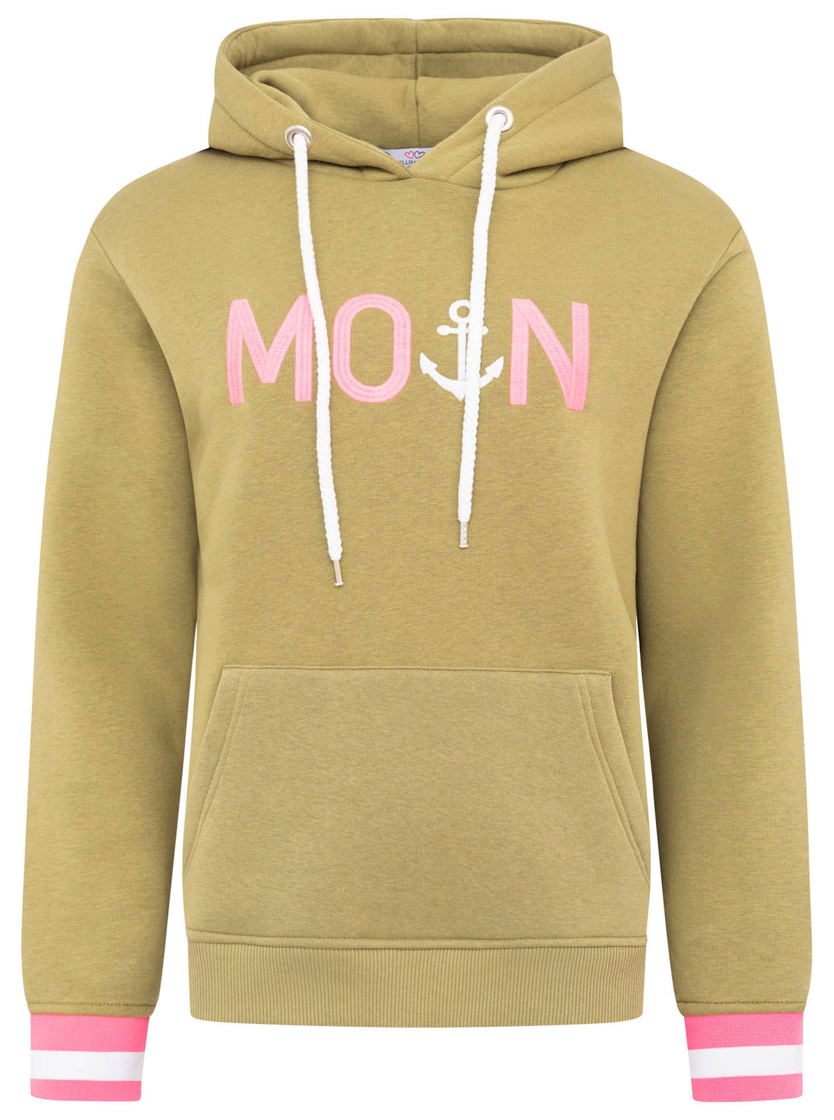 Zwillingsherz - „Moin“ Hoodie/Sweatshirt - Khaki/Olive