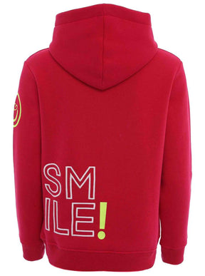 Zwillingsherz - Hoodie "Alissa Smile" - Weinrot/Magenta