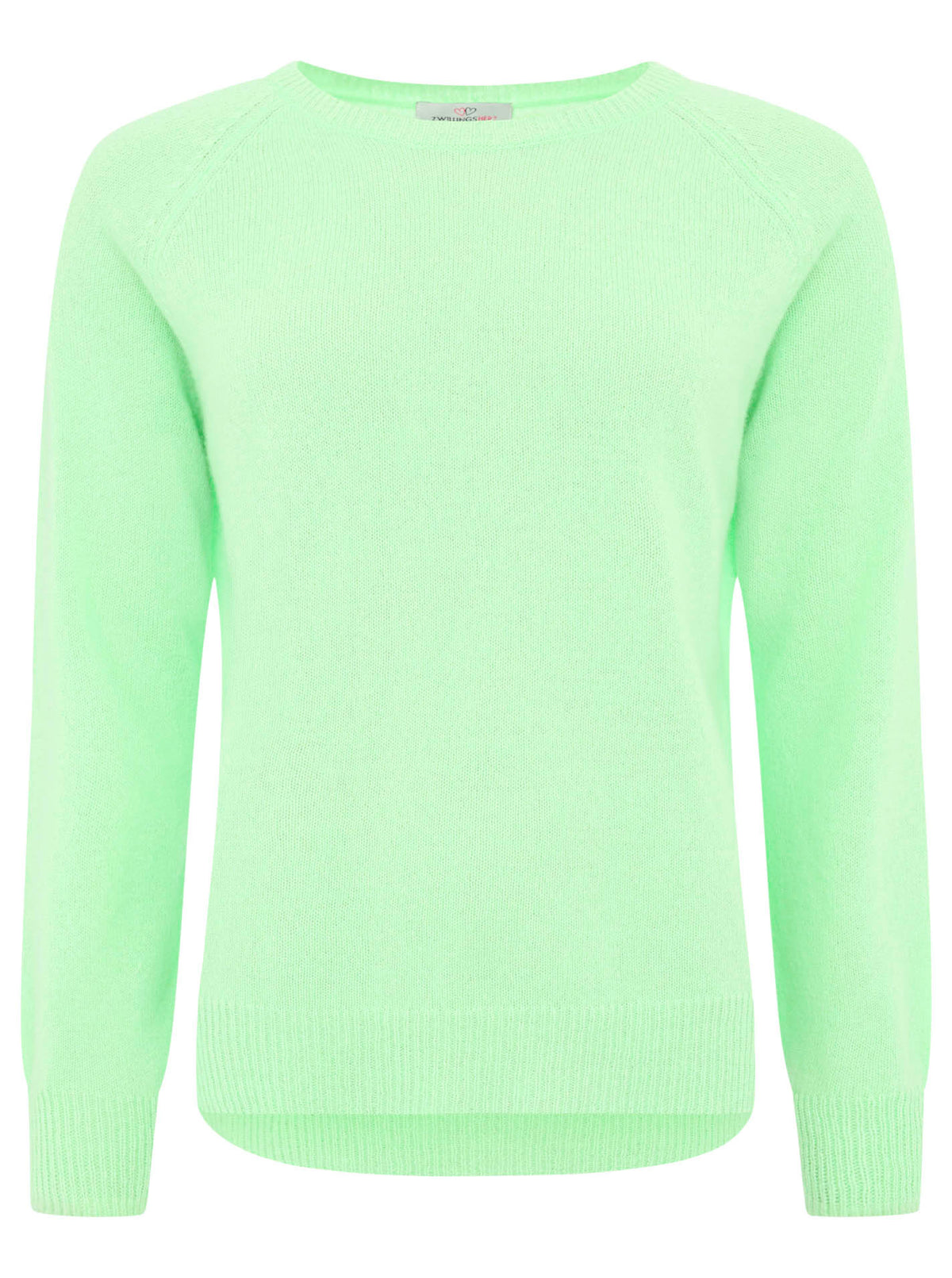 Zwillingsherz 100% Kaschmir / Cashmere Pullover - Hellgrün