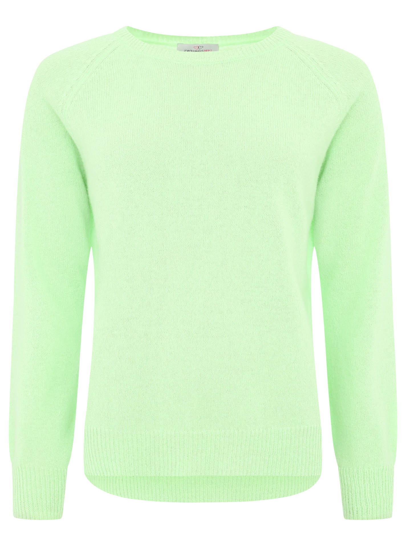 Zwillingsherz 100% Kaschmir / Cashmere Pullover - Hellgrün