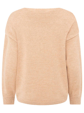 Zwillingsherz - Strickpullover "Ciao“ - Made in Italy - Beige