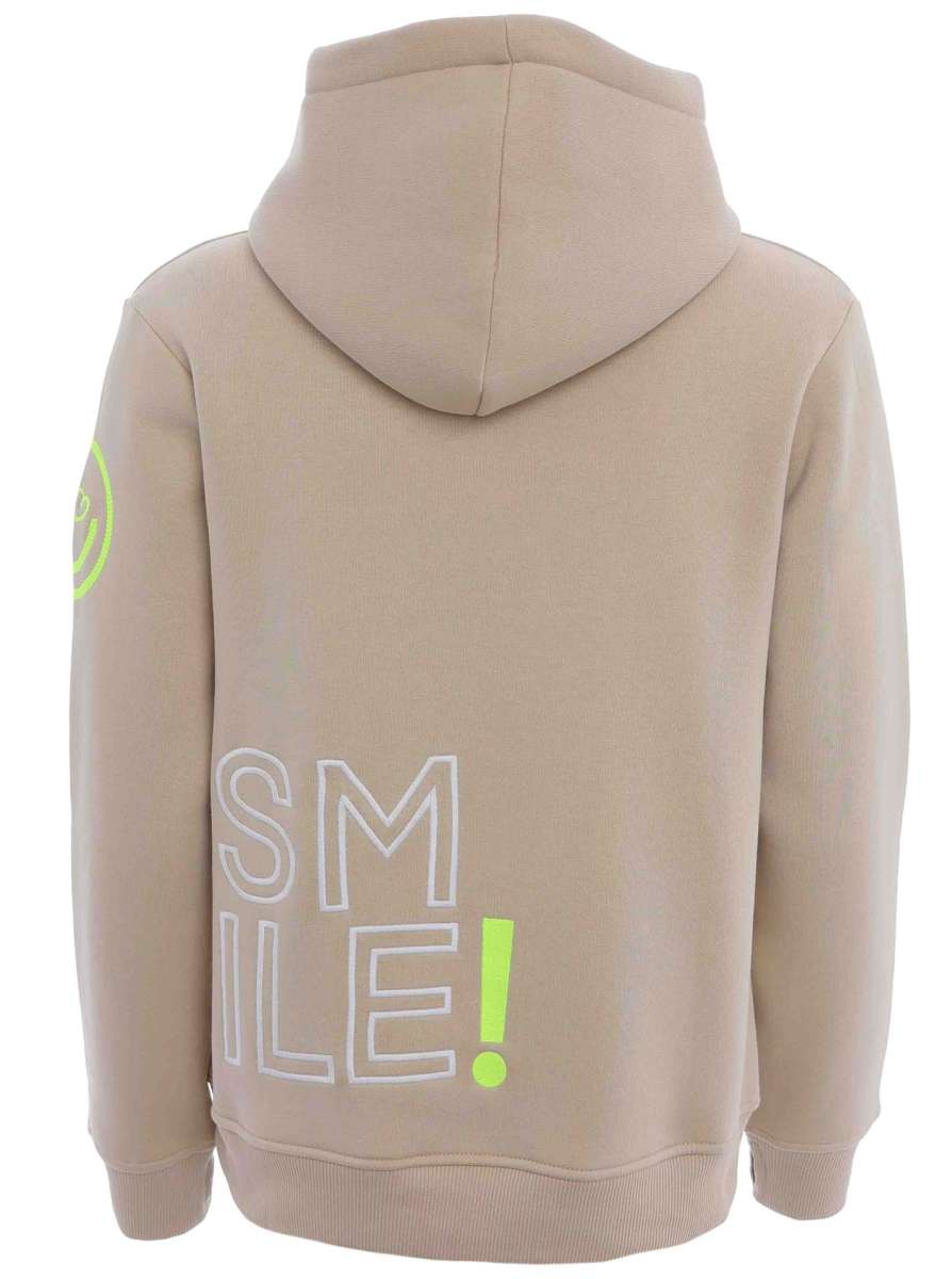 Zwillingsherz - Hoodie "Alissa Smile" - Beige/Pink