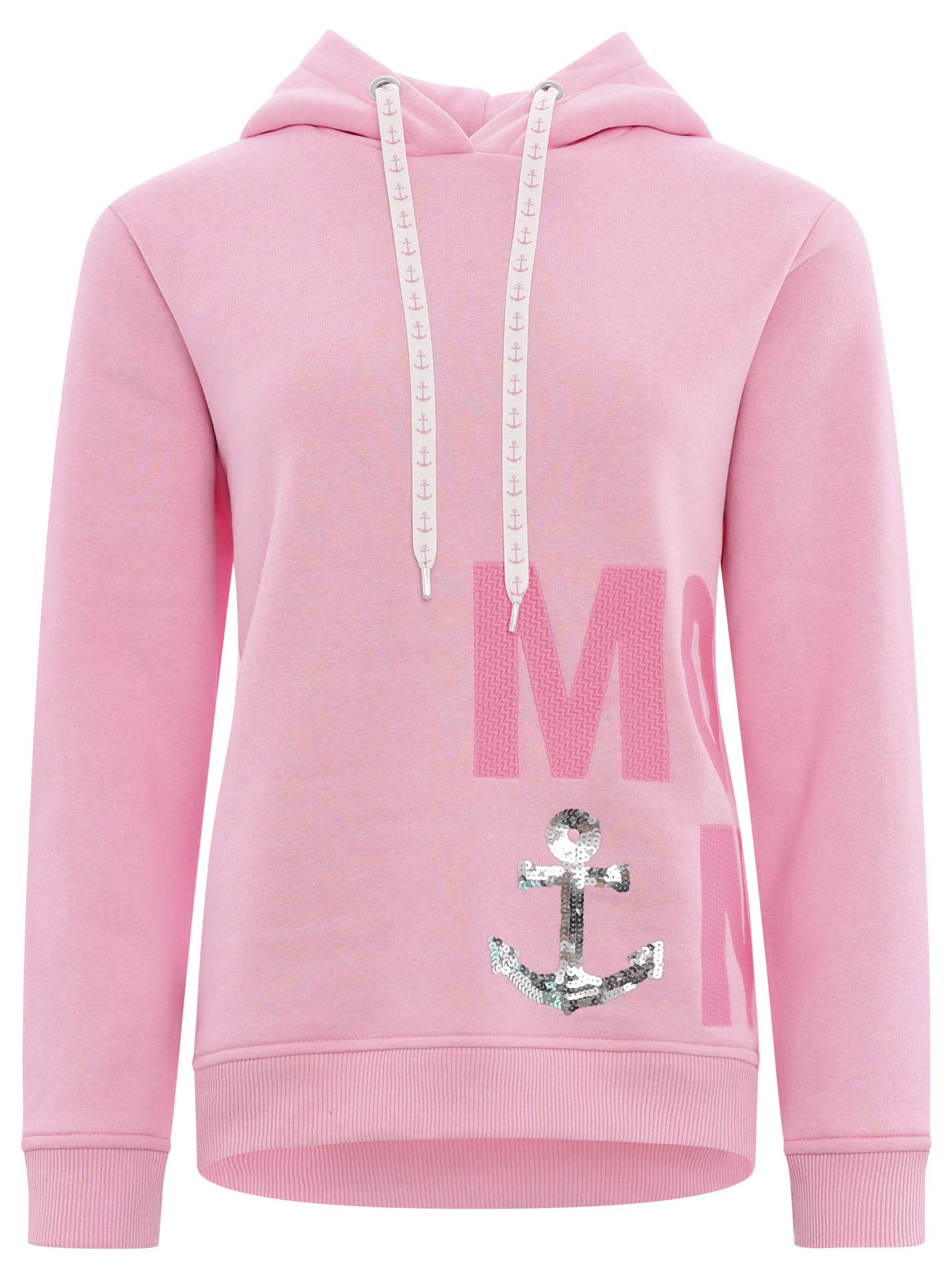 Zwillingsherz - Moin Hoodie/Sweatshirt mit Pailletten - Rosa/Pink