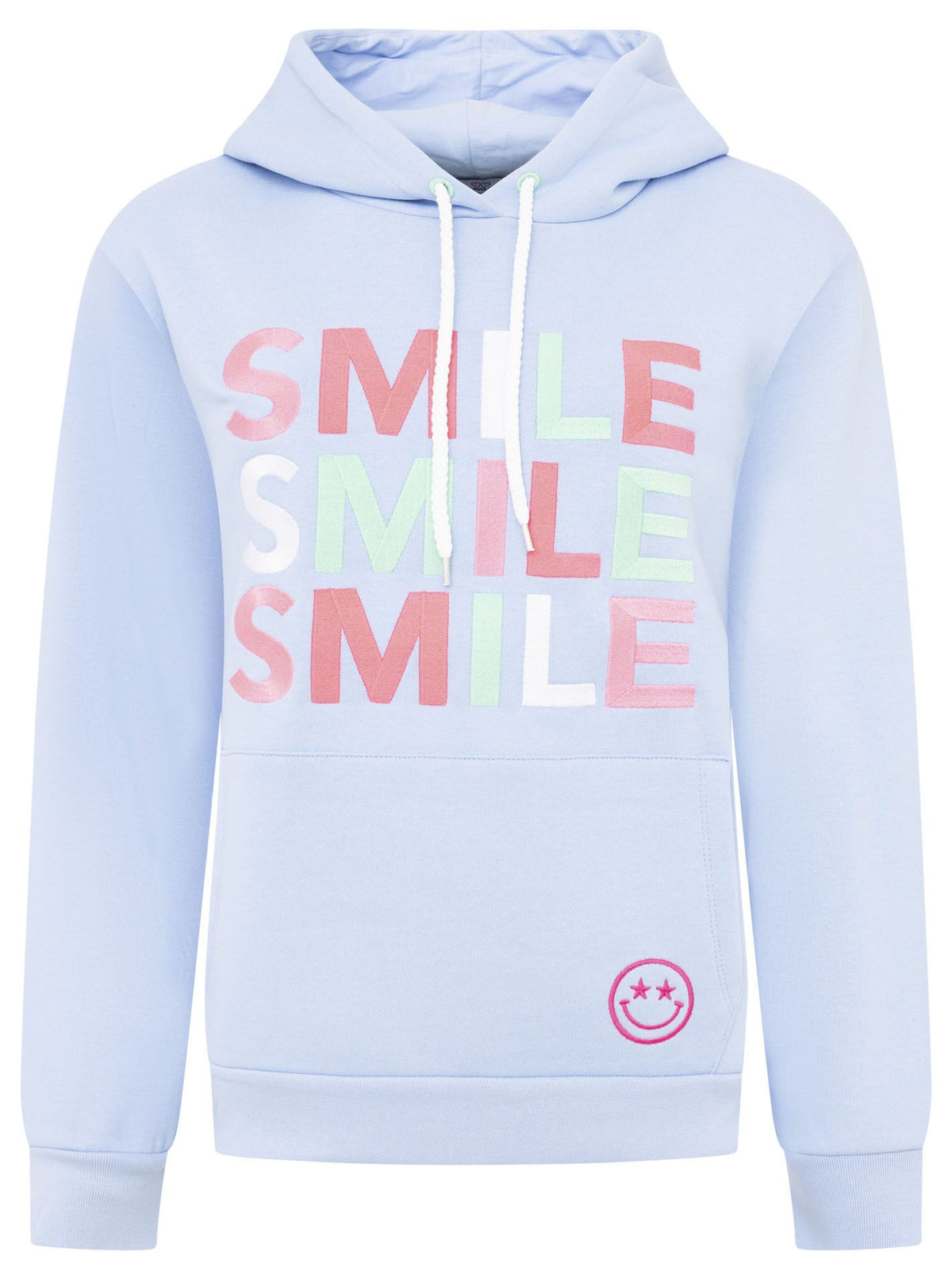 Zwillingsherz - Hoodie “Smile" - Hellblau/Pinu (Neu)