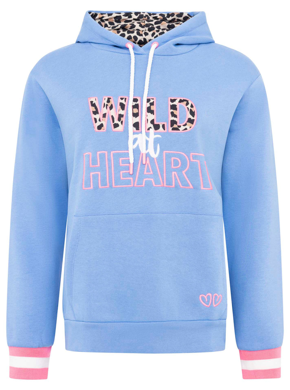 Zwillingsherz - Hoodie/Sweatshirt "Wild at Heart" - Blau