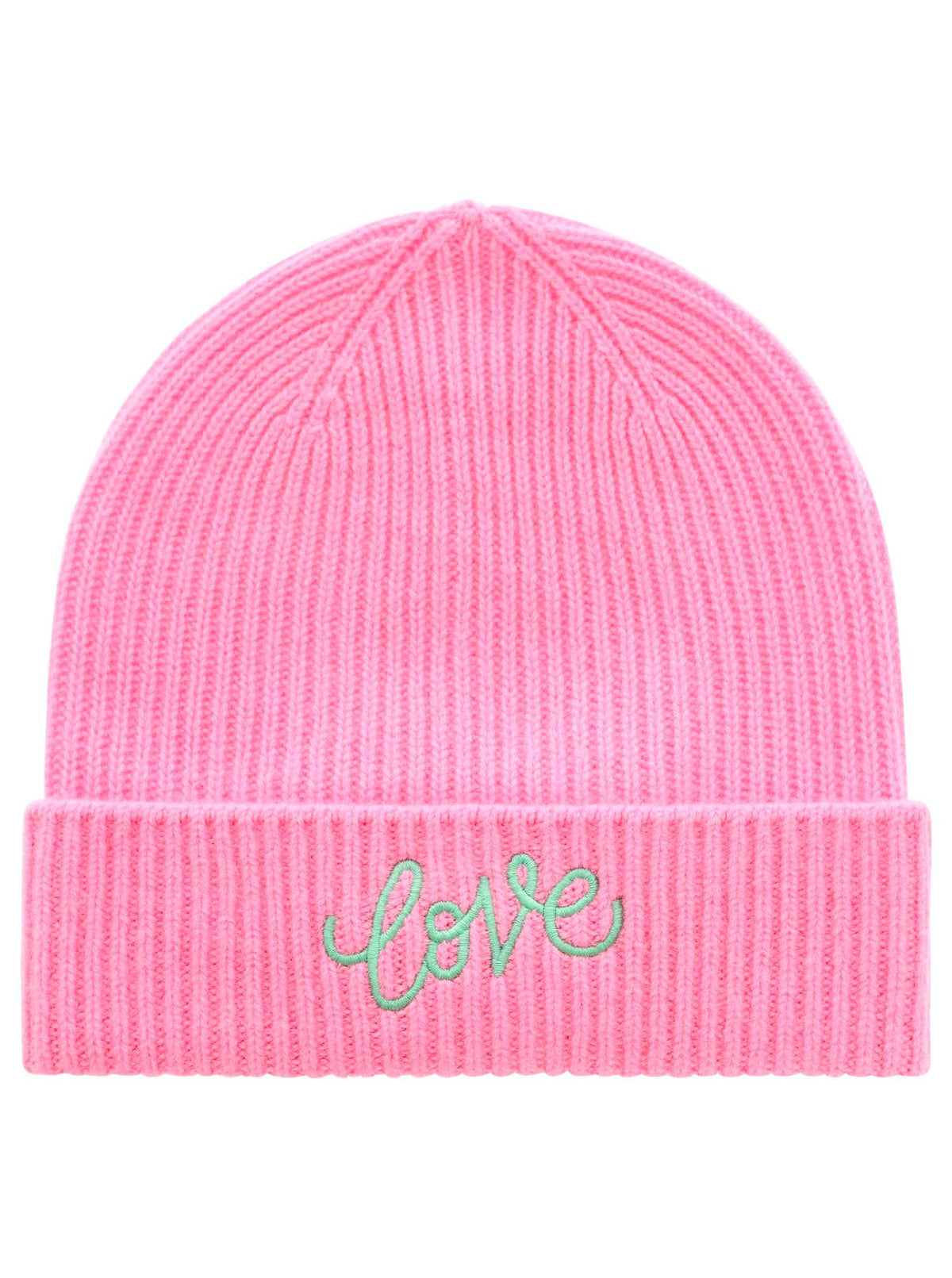 Zwillingsherz - Cashmere Mütze "Love" - Pink