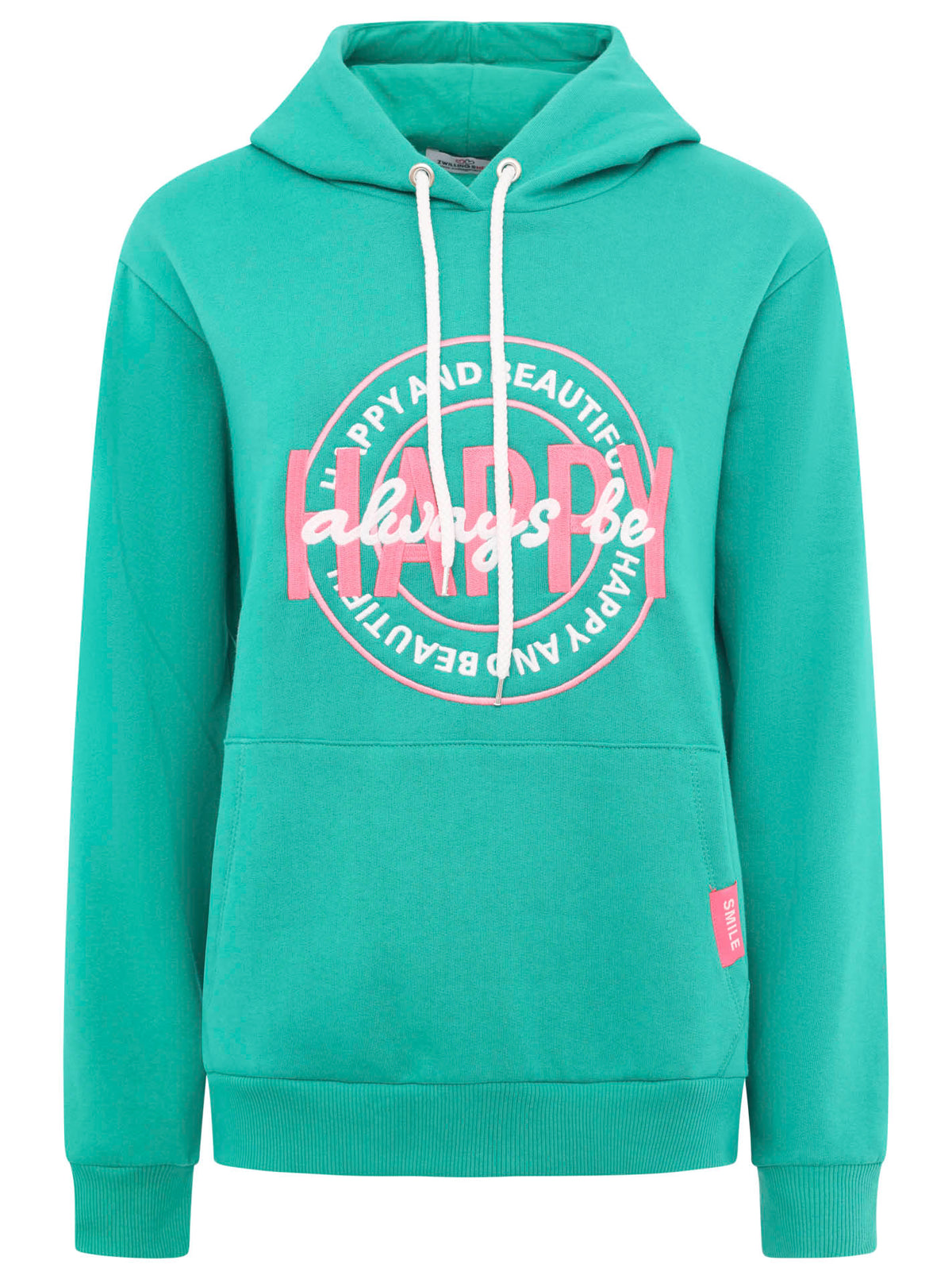 Zwillingsherz - Hoodie "Always Be Happy" - Grün