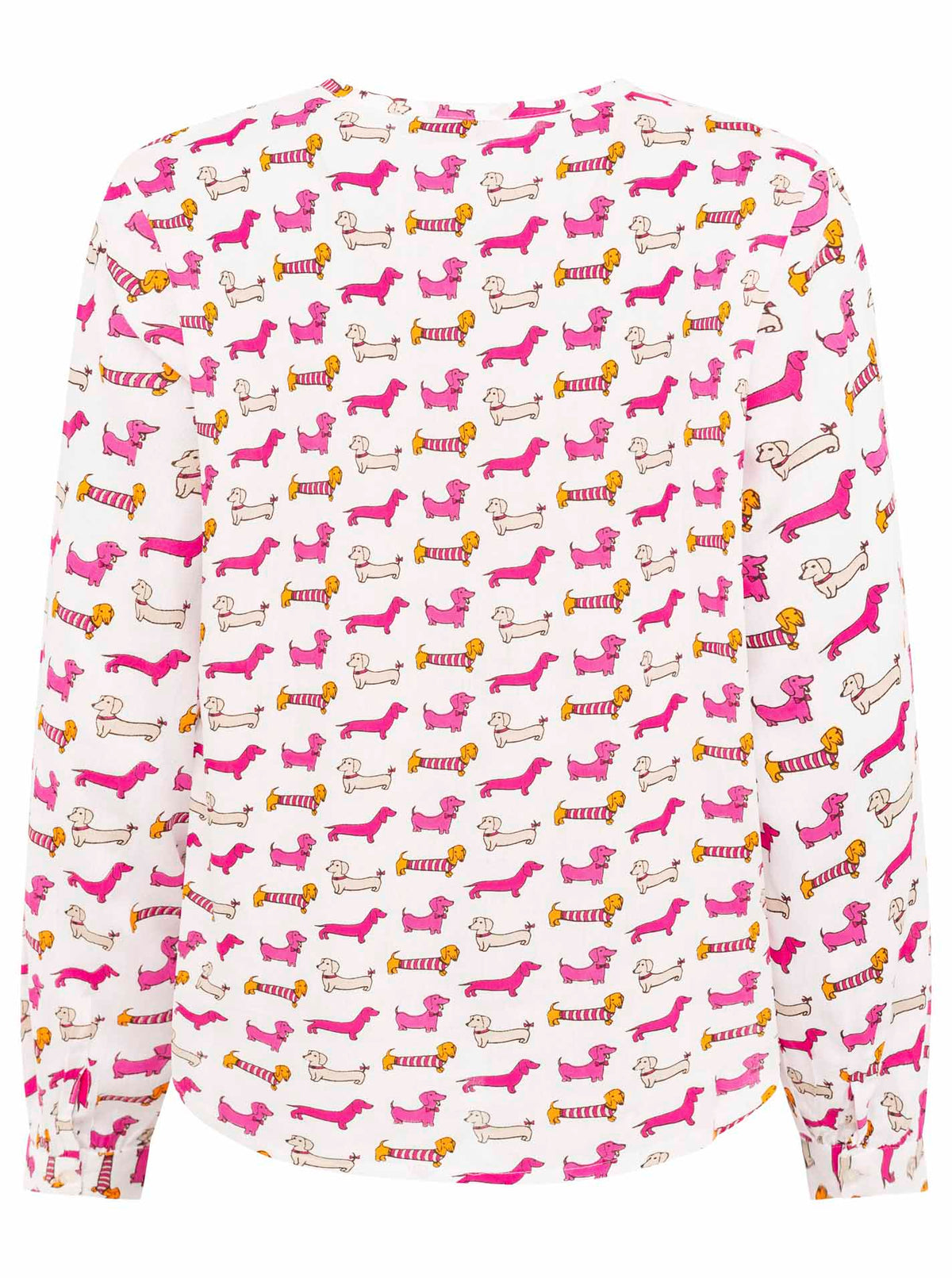 Zwillingsherz - Bluse Dog Lover - Beige/Pink