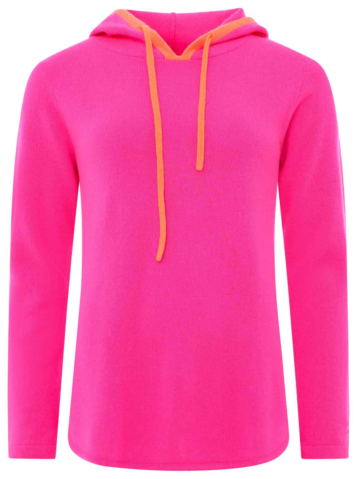 Zwillingsherz Kaschmir / Cashmere Hoodie Neon Pink