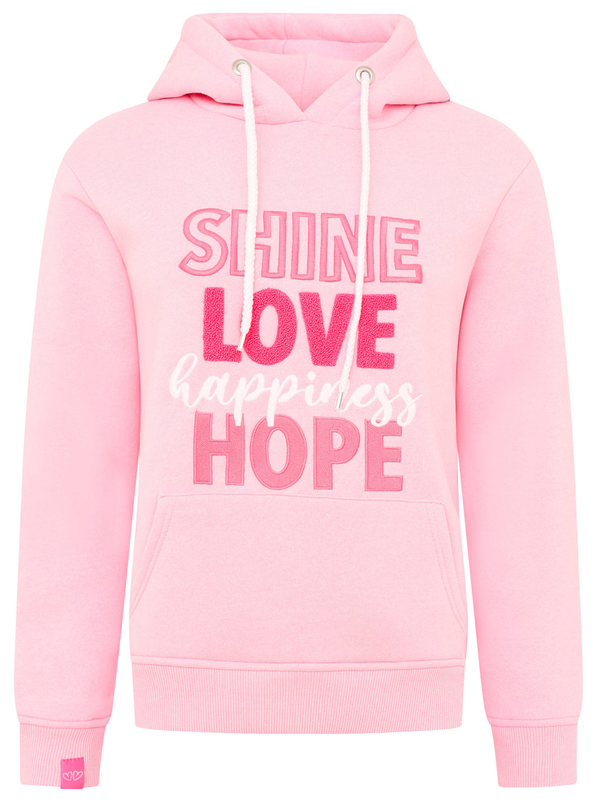 Zwillingsherz - Hoodie "Shine Love Happiness" - Pink