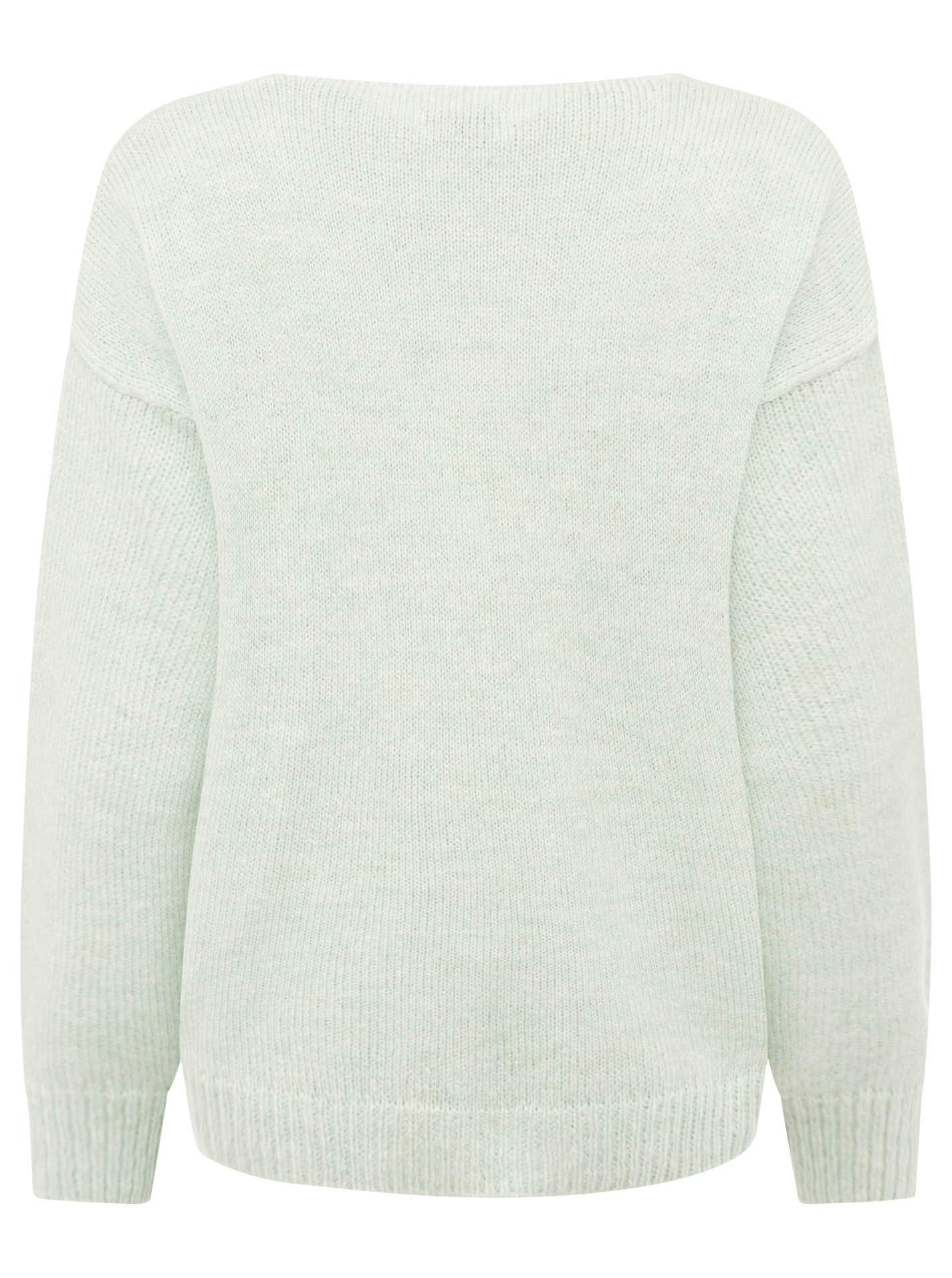 Zwillingsherz - Strickpullover "Ciao“ - Made in Italy - Mint/Pink