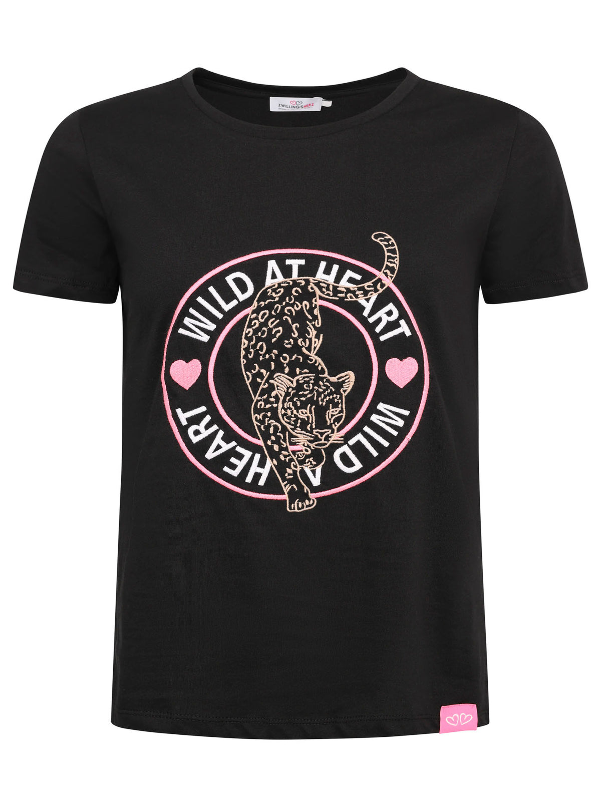 Zwillingsherz - T-Shirt "Stay Wild" - Schwarz