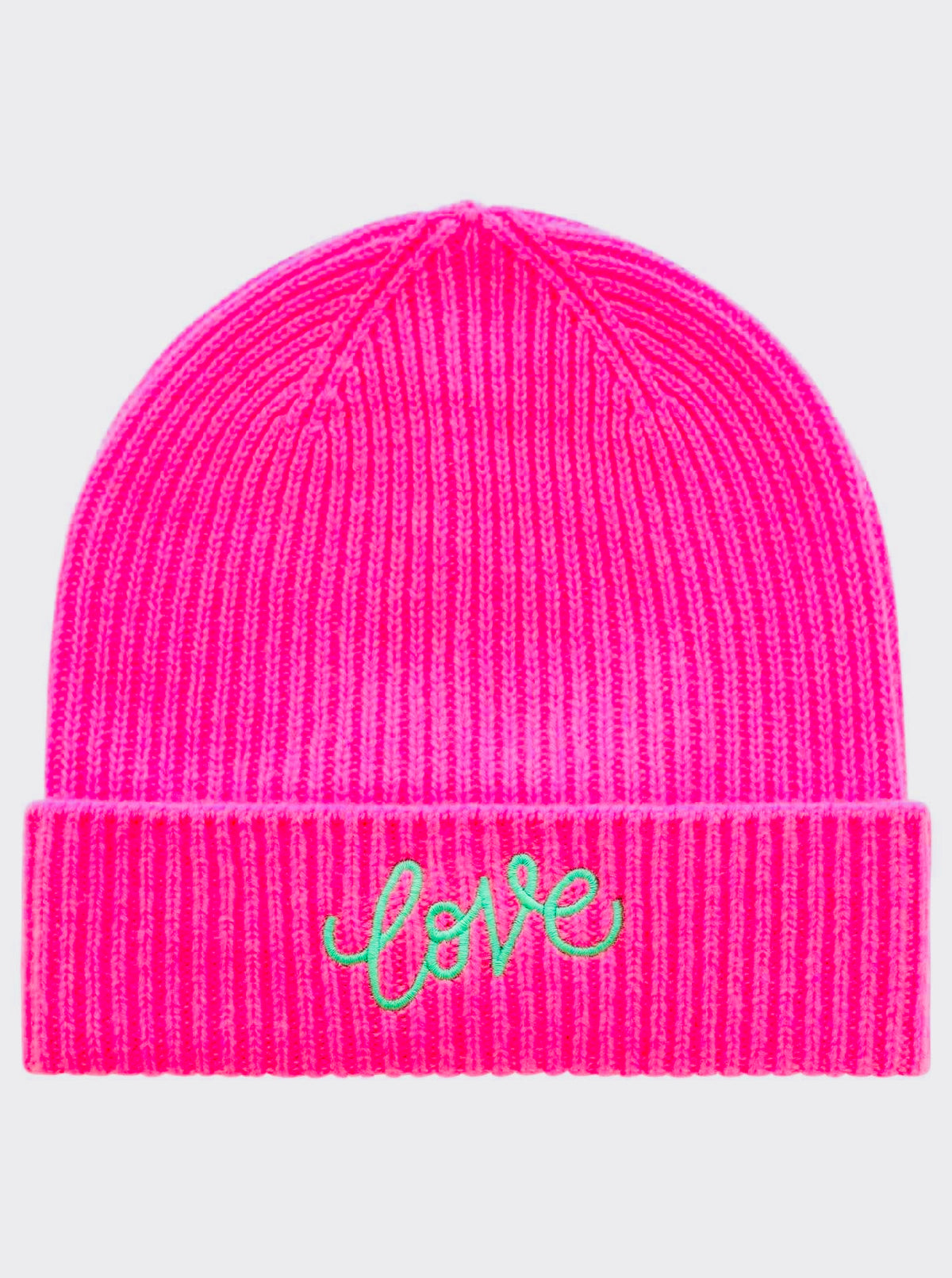 Zwillingsherz - Cashmere Mütze "Love" - Pink