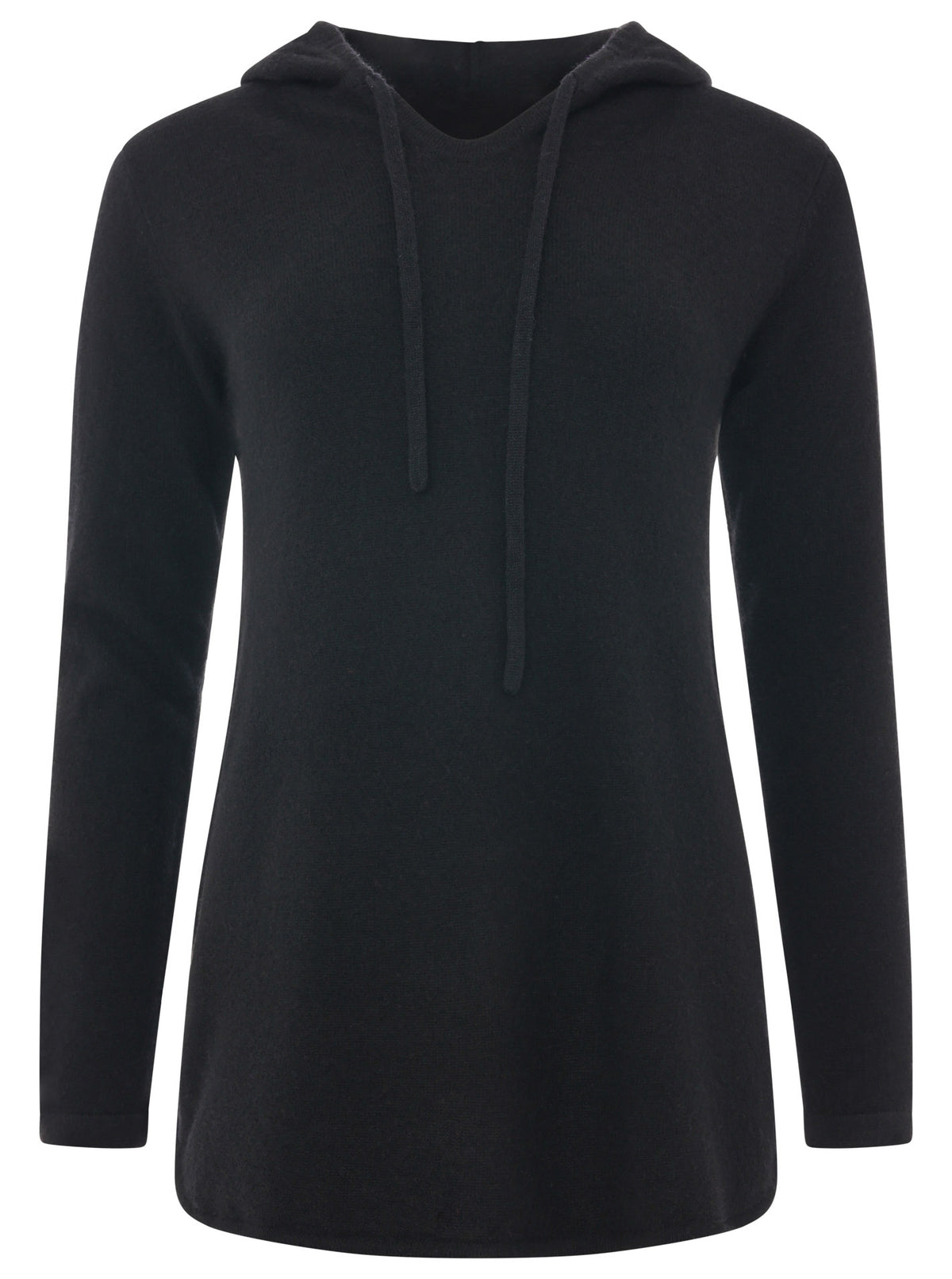 Zwillingsherz Kaschmir / Cashmere Hoodie - Schwarz