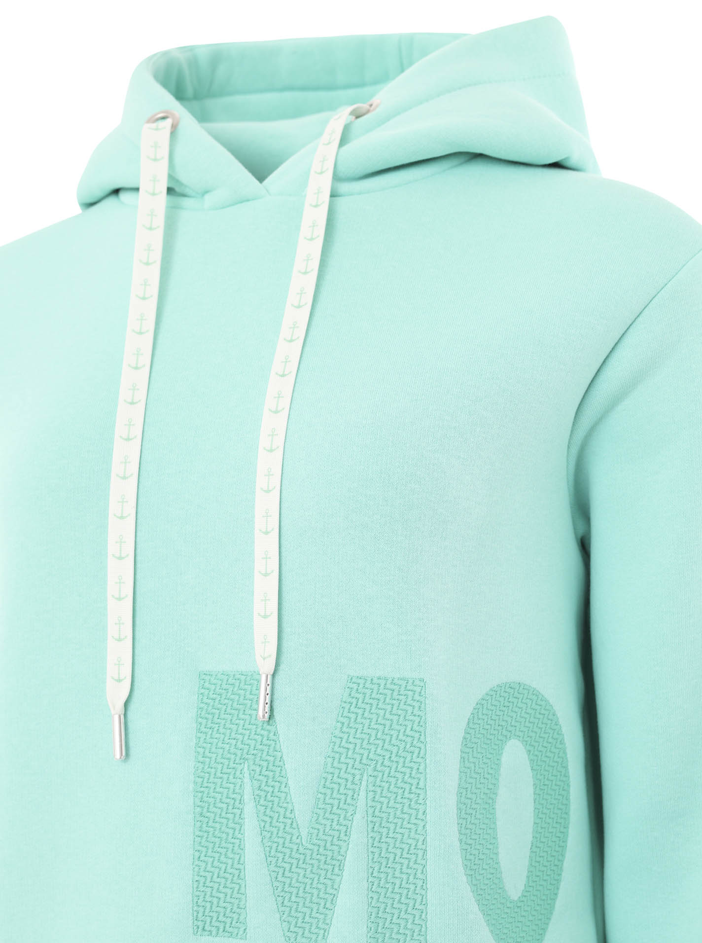 Zwillingsherz - Moin Hoodie/Sweatshirt mit Pailletten - Mint/Türkis