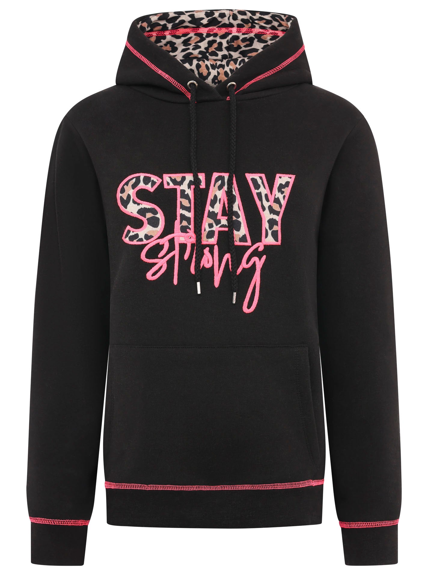 Zwillingsherz - Hoodie/Sweatshirt "Stay Strong" - Schwarz