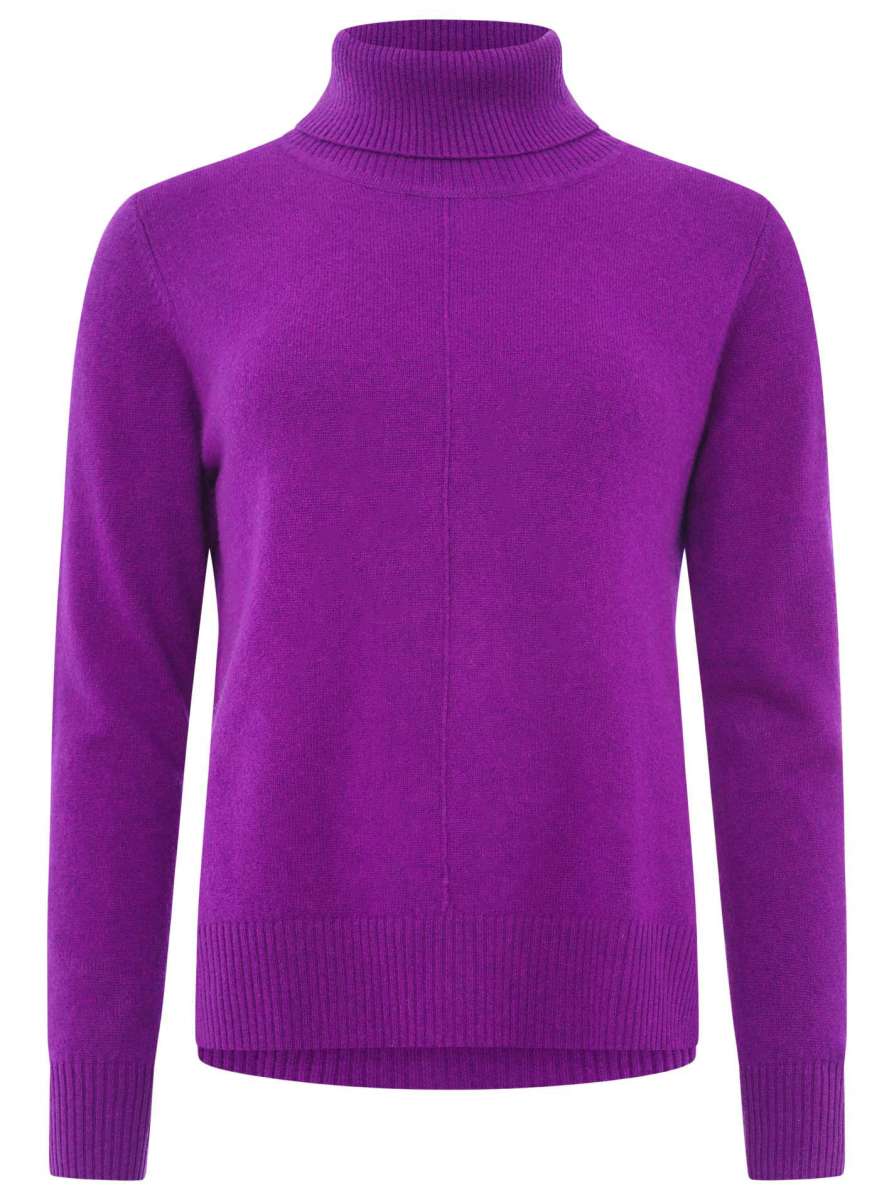 Zwillingsherz Kaschmir / Cashmere Pullover Rollkragen - Lila