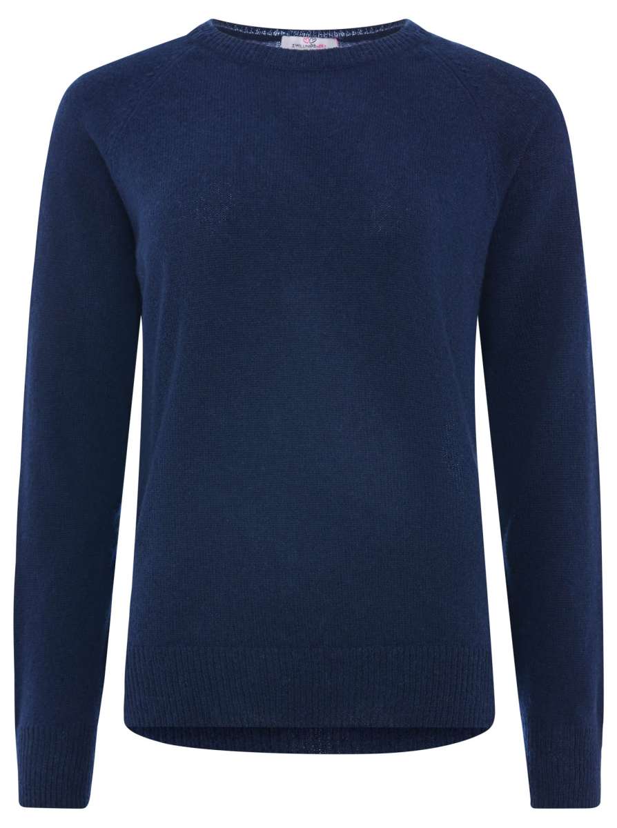 Zwillingsherz Kaschmir / Cashmere Pullover - Dunkelblau