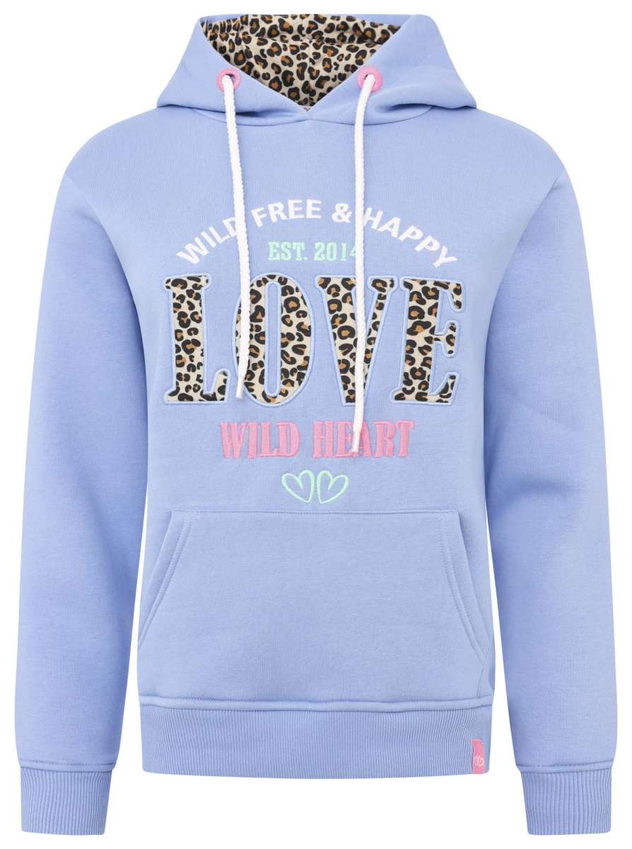 Zwillingsherz - Hoodie/Sweatshirt Neu "Leo Love " - Blau