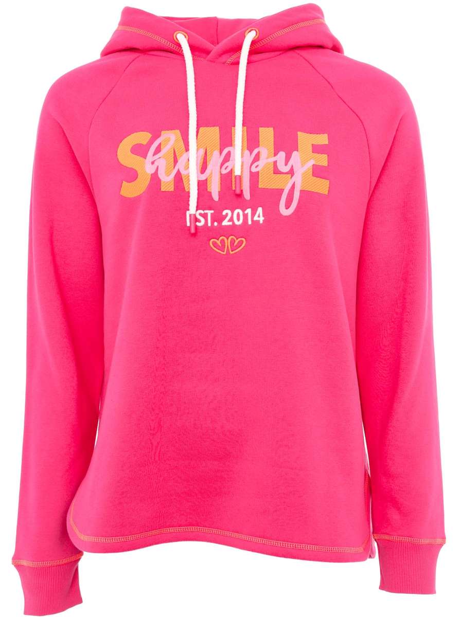 Zwillingsherz - Hoodie "Happy Smile" - Pink -