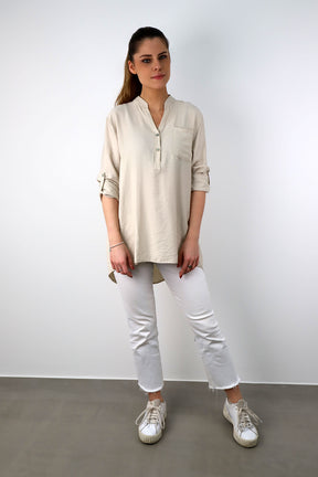 Viskose Bluse - Beige