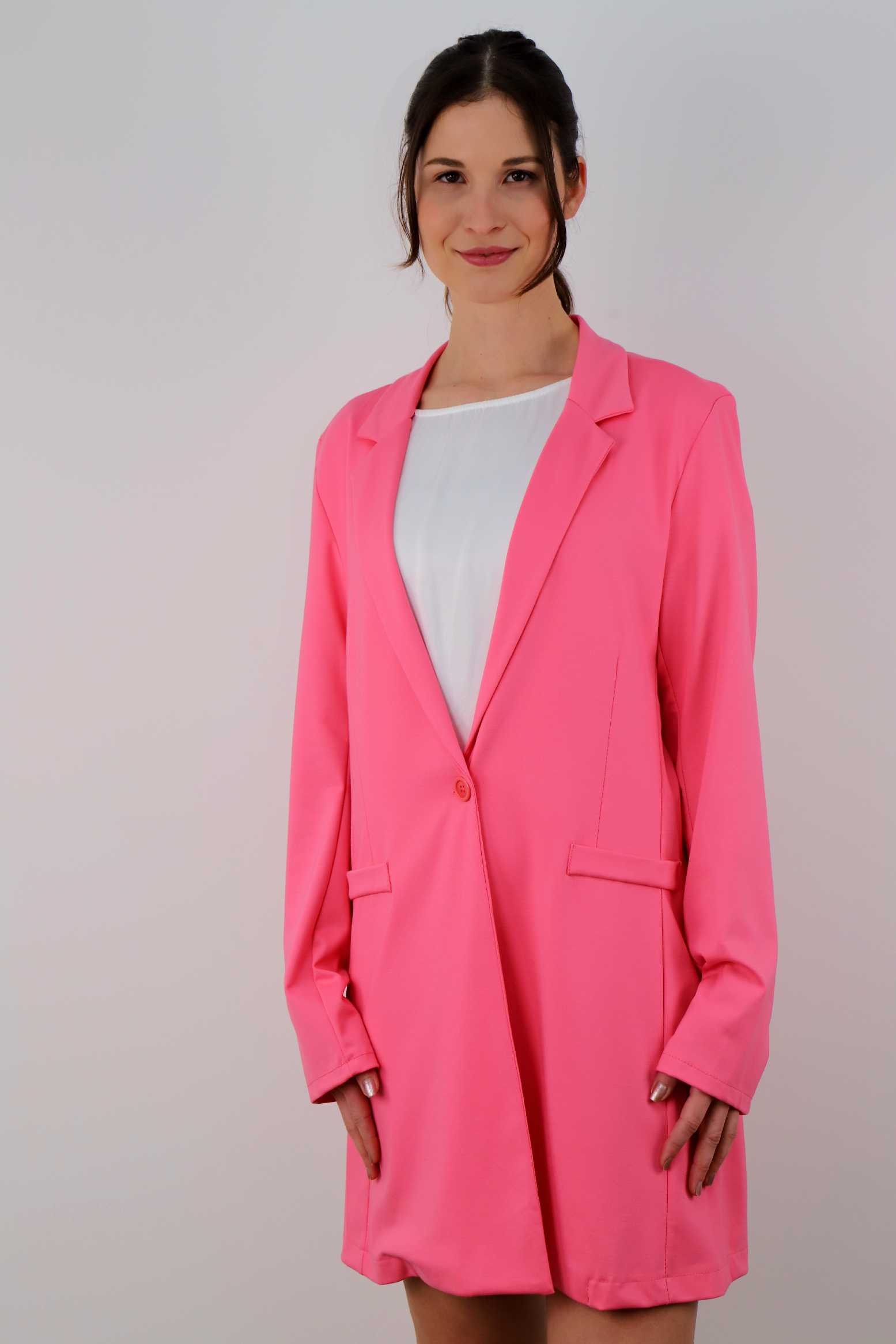 Long Blazer "Casual" - Koralle