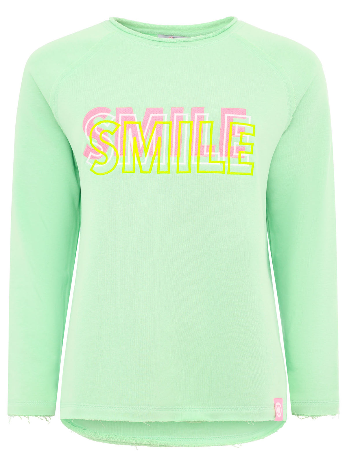 Zwillingsherz Sweatshirt/Pullover - Smile - Grün