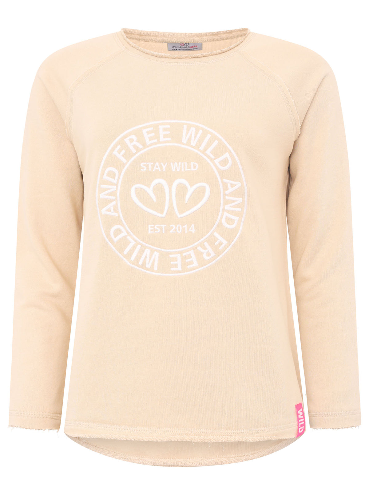 Zwillingsherz Leo Sweatshirt/Pullover - Wild & Free - Beige