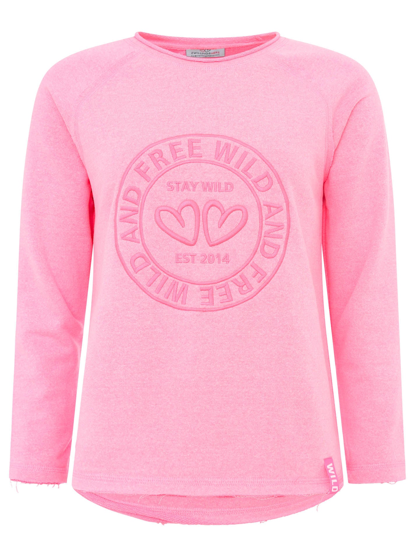 Zwillingsherz Leo Sweatshirt/Pullover - Wild & Free - Pink