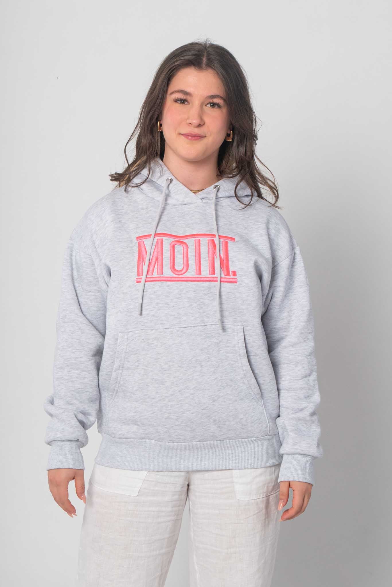 Flair Basic Moin Hoodie/Sweatshirt - Grau/Pink