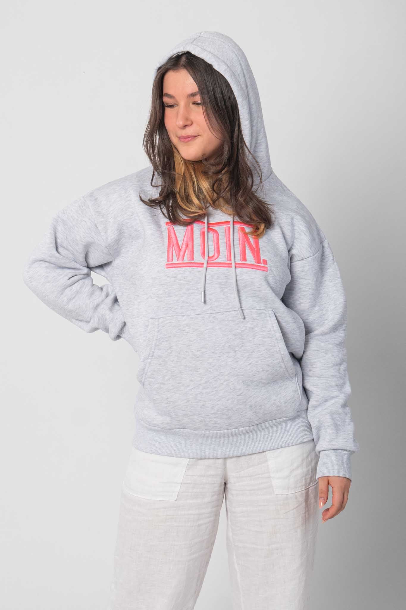 Flair Basic Moin Hoodie/Sweatshirt - Grau/Pink