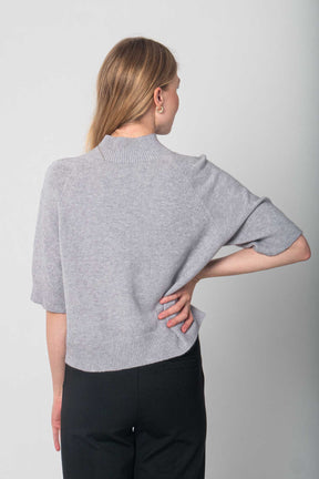 Pullover mit kurzen Ärmeln - Grau