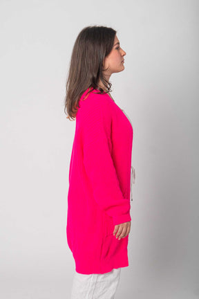 Flair - Strickjacke in trendigem Neonfarbton - Pink