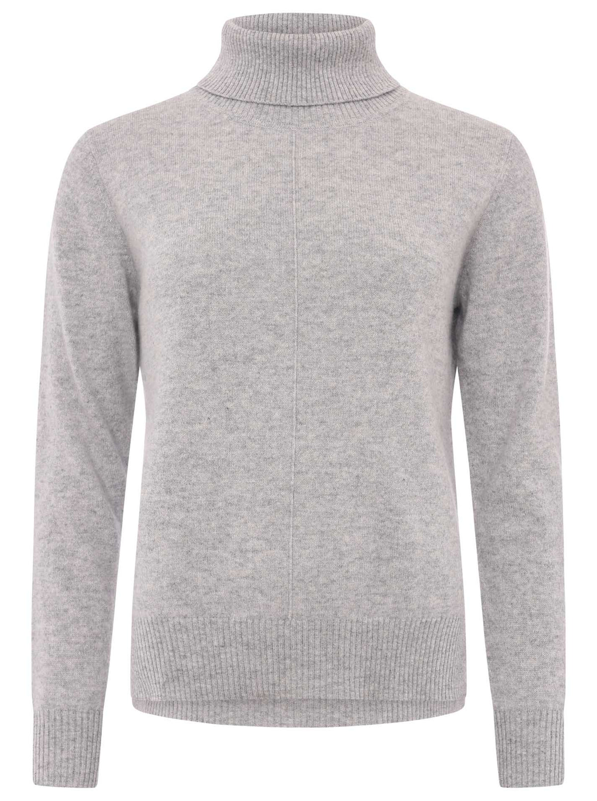 Zwillingsherz Kaschmir / Cashmere Rollkragen Pullover - Grau