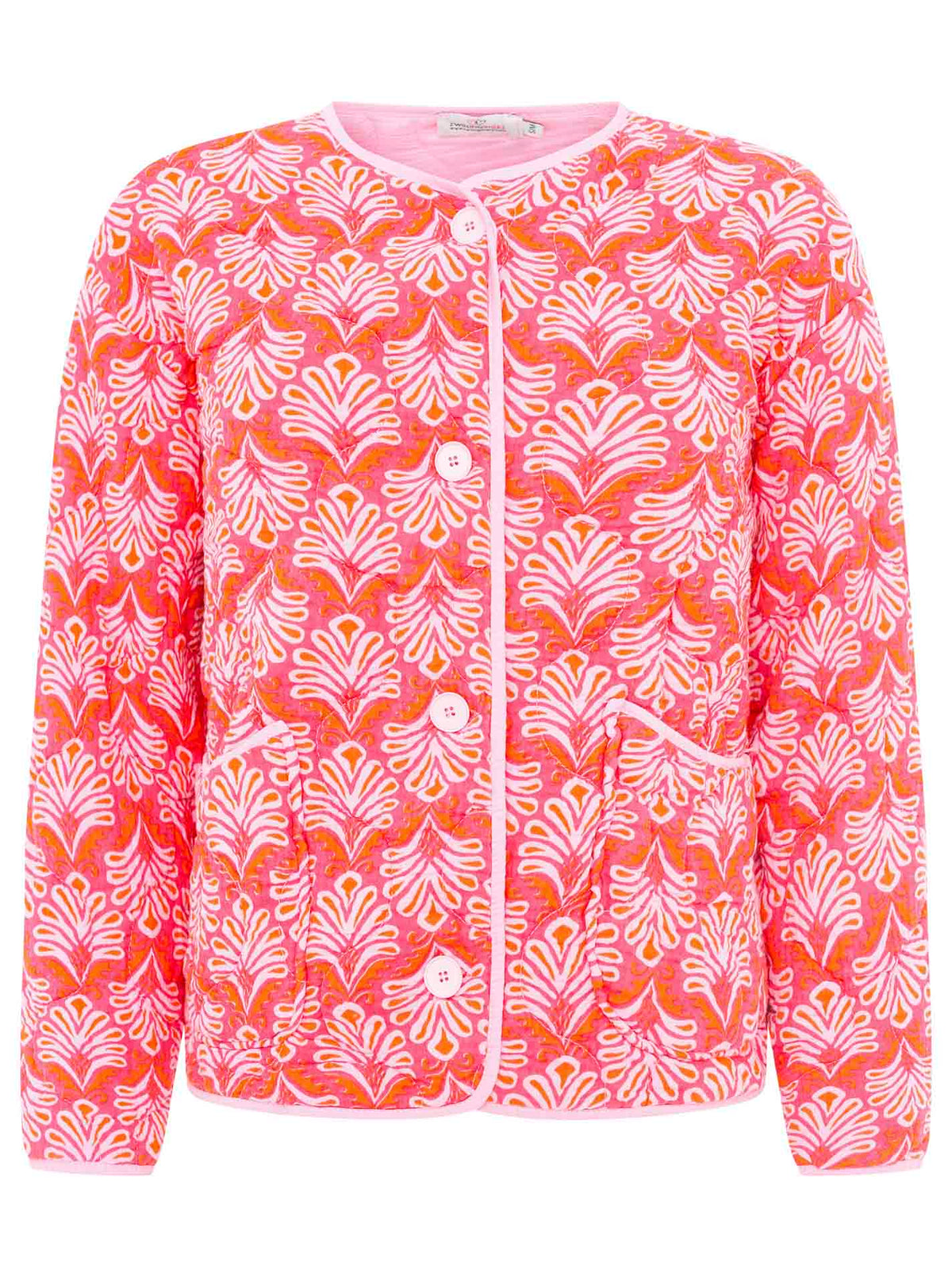 Zwillingsherz - Oversize Stepp Blouson "Ornament" - Pink