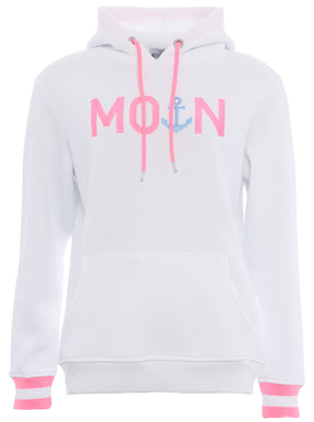 Zwillingsherz - Moin Hoodie/Sweatshirt - Weiß