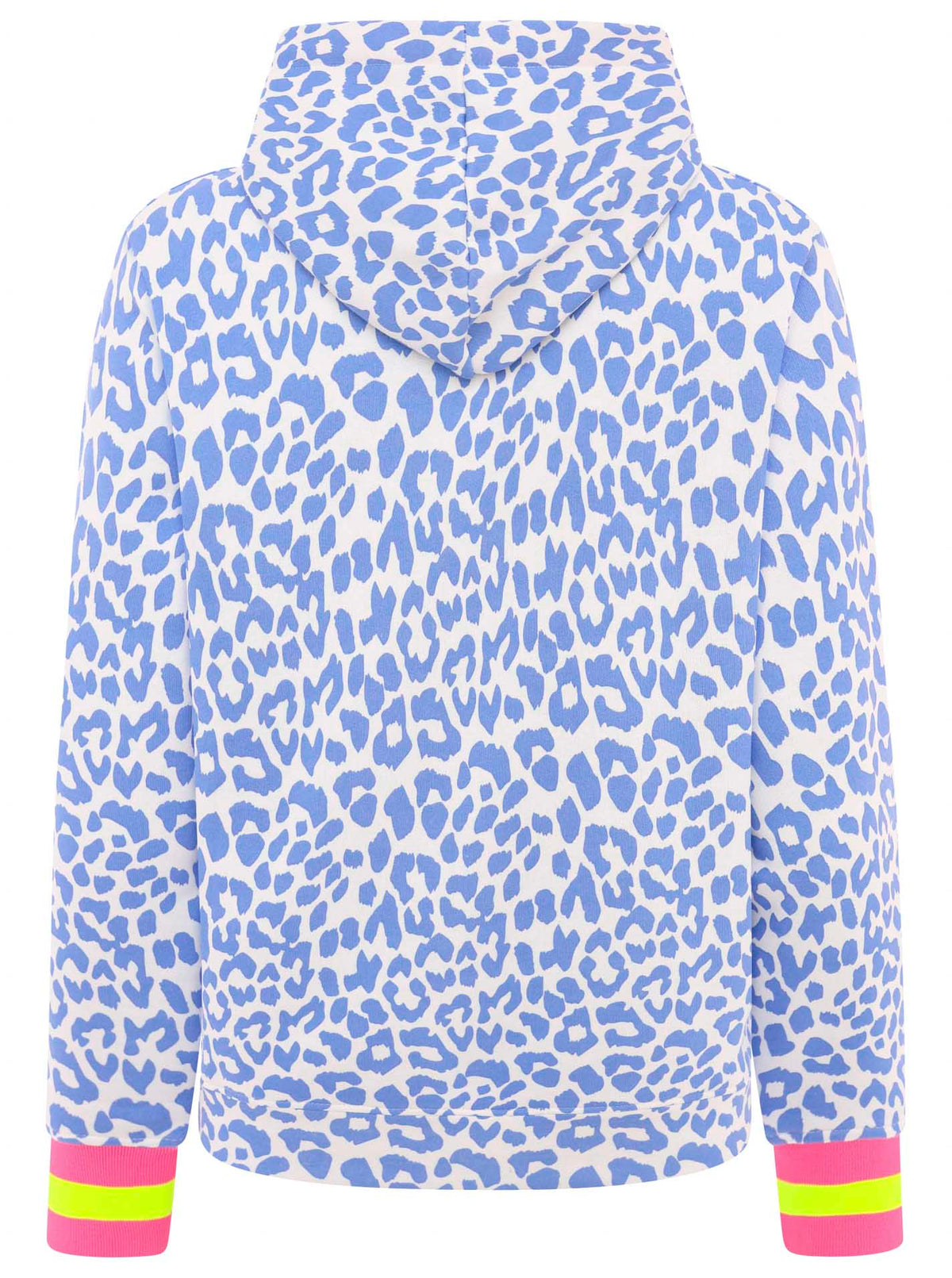 Zwillingsherz - Hoodie/Sweatshirt "Leopard Neon" - Blau/Weiß